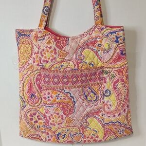 Vera Bradley Pink Paisley Tote Bag